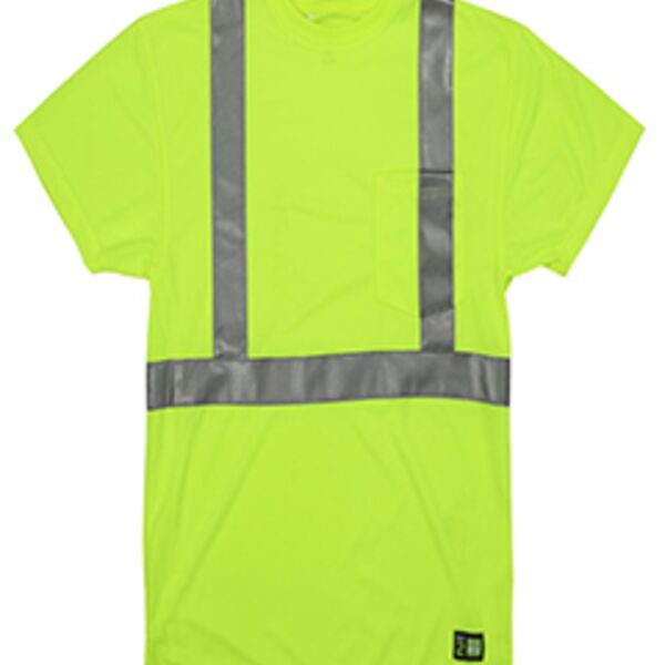 Men's Tall Hi-Vis Class 2 Performance Short Sleeve T-Shirt Thumbnail