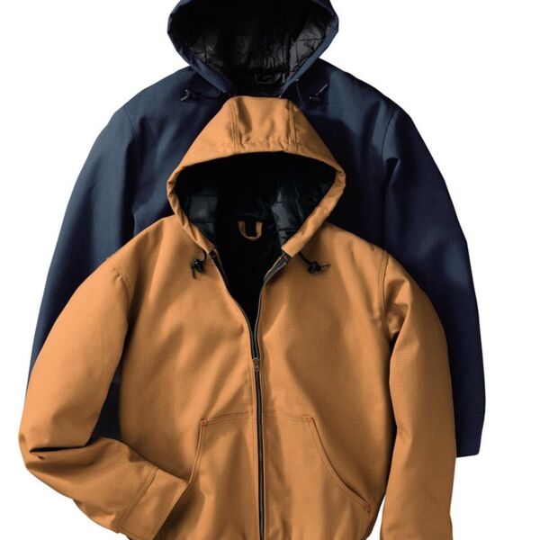 Men's Blended Duck Zip-Front Hooded Jacket Thumbnail