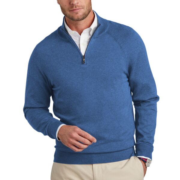 Brooks Brothers Cotton Stretch 1/4 Zip Sweater Thumbnail