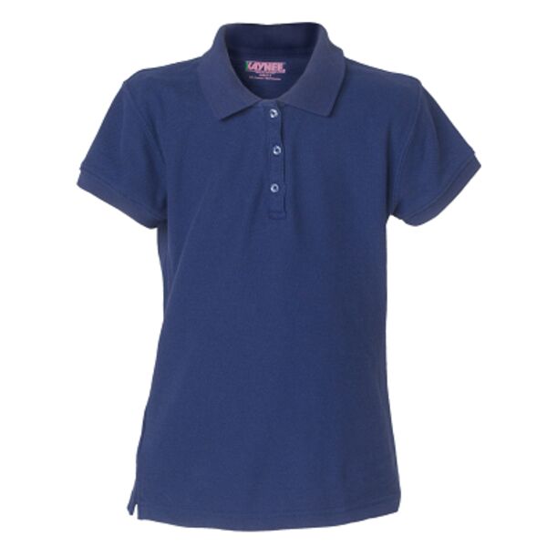 Girls Pique Polo Shirt Long Sleeve Thumbnail