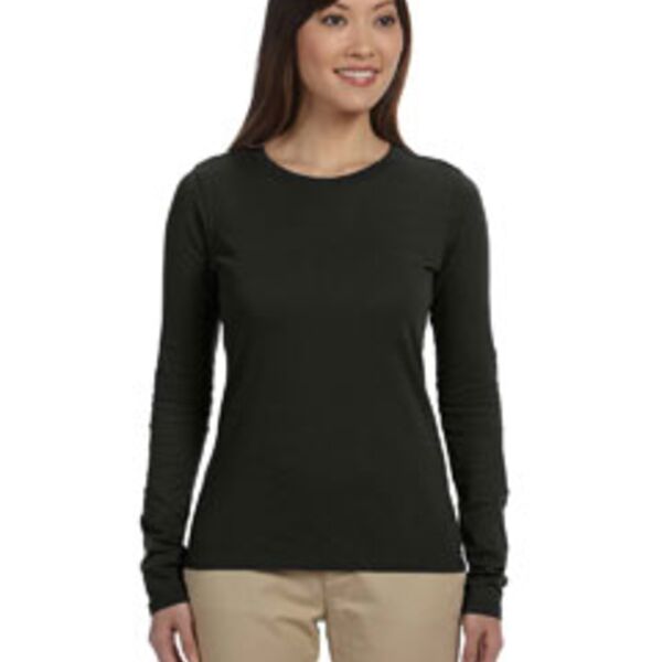 Ladies' 4.4 oz., 100% Organic Cotton Classic Long-Sleeve T-Shirt Thumbnail