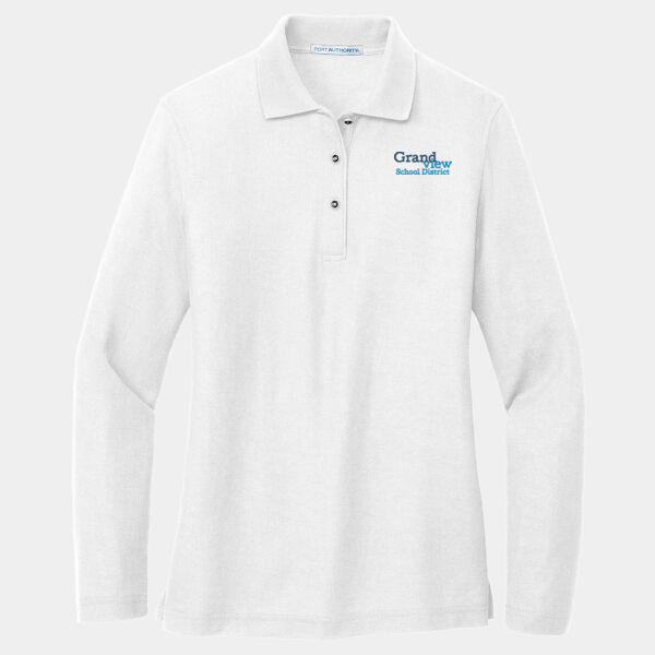 Ladies Long Sleeve Silk Touch™ Polo Thumbnail