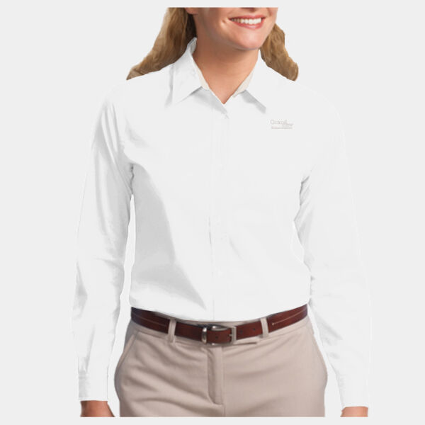 Ladies Long Sleeve Easy Care Shirt Thumbnail