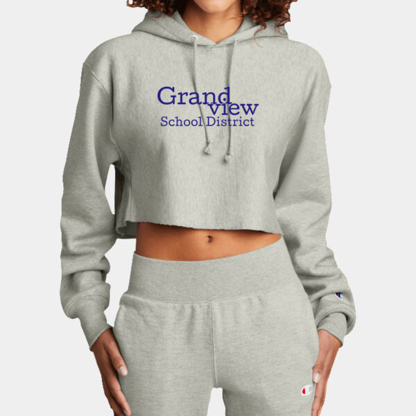 ® Women's Reverse Weave ® Cropped Cut Off Hooded Sweatshirt Thumbnail