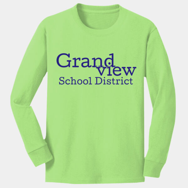 Youth Long Sleeve 5.4 oz 100% Cotton T Shirt Thumbnail