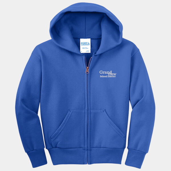 Youth Core Fleece Full Zip Hooded Sweatshirt  Thumbnail