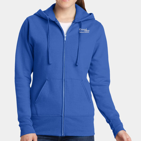Ladies Core Fleece Full Zip Hooded Sweatshirt Thumbnail